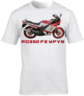 Motorcycle T-Shirt RD350 F2 YPVS Motorbike Biker Short Sleeve Crew Neck