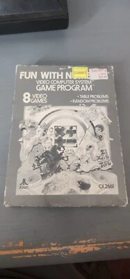 Atari 2600 FUN WITH NUMBERS RARE VINTAGE VIDEO GAME (1986) Sealed Gray Box CIB - Image 1 of 4