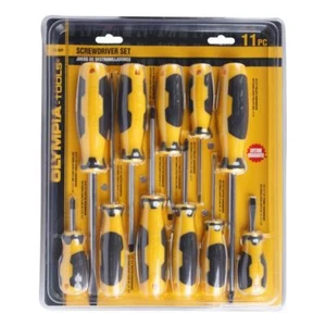 NEW OLYMPIA 11 PC SCREWDRIVER SET PART# 22-369 MAGNETIC TIPS - Picture 1 of 3