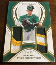 2023 Panini Immaculate Tyler Soderstrom Prime Rookies Patch Gold 25/25 Athletics
