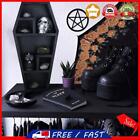 Gothic Style Coffin Model Shelf For Haunted House Storage Shelf Halloween Props
