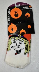 Halloween Socks Gripper Girl's  Vintage Witch - Picture 1 of 5