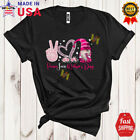 Peace Love Mother's Day, Plaid Gnome Leopard Heart, Family Flowers T-Shirt