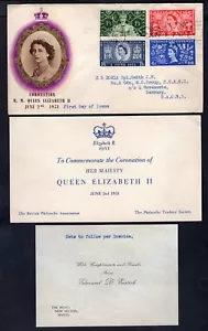 GB 1953 Coronation FDC Cover. Insert. Canadian BAOR Germany - Picture 1 of 2