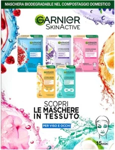 Garnier Set Di Maschere in Tessuto Hydrabomb, 3 Maschere per Il Viso E 2 Occhi - Foto 1 di 6