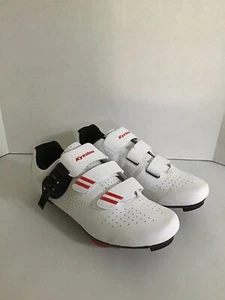 KYEDOO Indoor Cycling Shoes men EU Sz 45 Us Sz 10.5 White NWOB - Picture 1 of 12