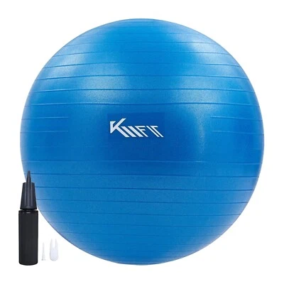 KM-Fit Gymnastikball 75 cm Fitnessball Sitzball Sportball Pilates Ball Yogaball