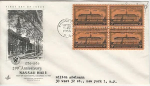 1956 FDC  SC# 1083 Nassau Hall K132 - Picture 1 of 1