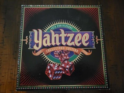 MB: Yahtzee 40th Anniversary Collectors Edition Dice Game Used In Open Box Look - Image 1 of 4
