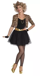 Adult Ladies 80's Pop Star 80s Music Madonna Wild Child Fancy Dress Costume - Picture 1 of 6
