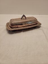 Silverplated, Pilgrim 73, Lidded Butter Dish With Glass Insert Vintage Post 1940
