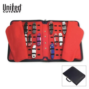 Professional 40 Folding Pocket Knife Roll Collection Storage Display Case New - Picture 1 of 3