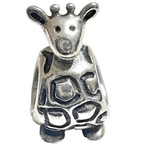 Pandora Retired Sterling Silver Giraffe Animal Bead - 790274 - Picture 1 of 8