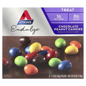 Endulge®, Chocolate Peanut Candies, 5 Packs, 1.2 oz (34 g) Each - Picture 1 of 3