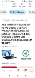 ASUS VivoBook Notebook, 15.6 Zoll - Bild 1 von 11