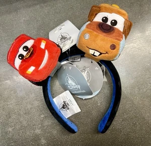 Juego de peluche 2025 Disney Parks Create diadema orejas Pixar Cars McQueen & Mater - Imagen 1 de 2