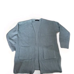 Damen Strickjacke Pullover Blau Grün Größe L - Bild 1 von 7