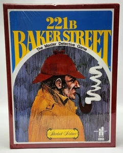 221B Baker Street The Master Detective Board Game Sherlock Holmes Vintage 1975 - Picture 1 of 10