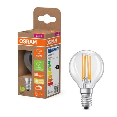 Osram LED Filamento Gocce 2,9W=40W E14 Chiaro 470lm Bianco Caldo Dimmerabile - Immagine 1 di 4