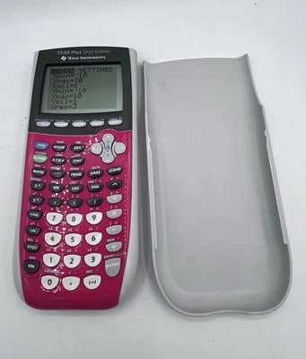 Ti-84 Plus Silver Edition Calculator Pink Graphing Texas Instruments TESTED - Image 1 of 3