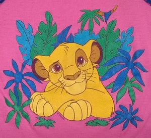 Vintage Disney Lion King Simba Tank Top Pink Girls Size 12 RARE - Picture 1 of 14