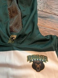 NWT Baylor Bear Unisex Green And Gold Lightweight Hoodie Sz S - Picture 1 of 3