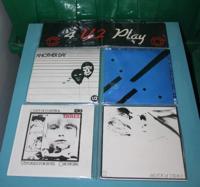 4 U2 PLAY -  SET OF 4  SINGLES 45 RPM EXCLUSIVE TO IRELAND RELEASE TWO WARPED Foto 1 de 4