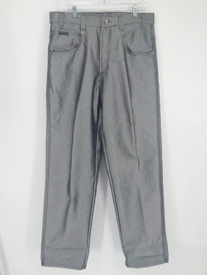 Jeans holgados reflectantes plateados Solo Streetwear Semore 36x34 vintage Y2K años 90 2000 Foto 1 de 4