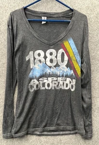 Techstyles Sportwear Herren T-Shirt grau Größe XL 1880 Aspen Colorado - Bild 1 von 3