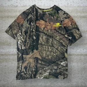 Vintage 90s Mossy Oak Hunting Camo Shirt Herren M Woodland Baumwolle Kurzarm - Bild 1 von 3