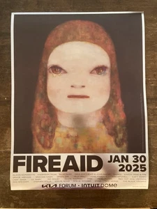 Fire Aid Concert 24 x 18 Poster January 30th 2025 Kia Forum Intuit Dome - Picture 1 of 3