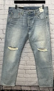 Pantalones de mezclilla ajustados Levis Premium Ribete 501 ST para hombre talla 33 x 30 NUEVOS $148 - Imagen 1 de 15