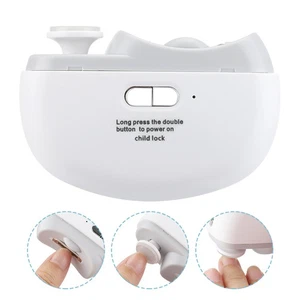 2in1 Electric Nail Clippers Nail File Safe Automatic Trimmer Cutter Rechargeable - Picture 1 of 22