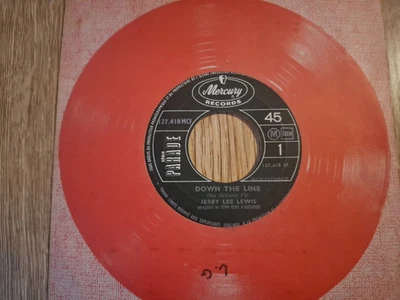 SP PROMO JUKE BOX ROCK & ROLL JERRY LEE LEWIS "DOWN THE LINE" 1969 FRENCH - Bild 1 von 2