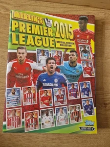Merlin Topps Premier League 2015 Near Complete Album Good Condition - Picture 1 of 22