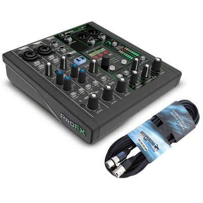Mackie ProFX6v3+ 6-Channel Analog Mixer Bluetooth Mixing Console with XLR Cable - Image 1 of 4