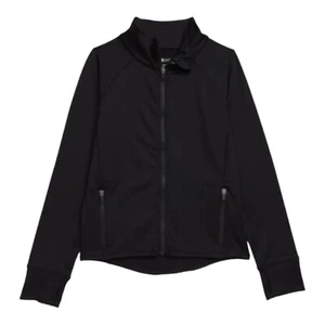 Zella Full Zip Jacket Girls Black  Long Sleeve Athletic Running Size XS - Picture 1 of 4