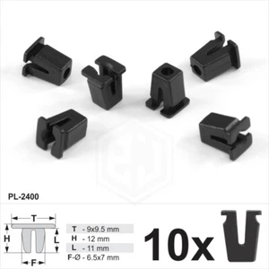 10x Plastic Universal Expanding Nuts Locking Nuts Screw Grommets Fits VW & Audi - Picture 1 of 2