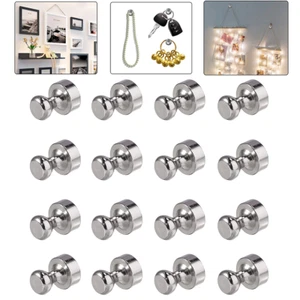 16PCS Mini Strong Fridge Magnets Neodymium Magnetic Crafts Whiteboard Push Pins - Picture 1 of 11