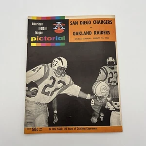 August 13, 1966 AFL Pictorial Program San Diego Chargers vs Oakland Raiders SD-2 - Picture 1 of 16