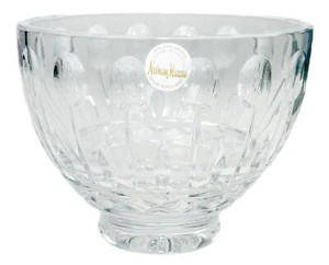 Cuenco Neiman Marcus Polonia 24% cristal plomo boca soplado corte a mano - Imagen 1 de 8