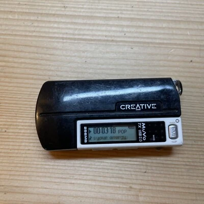 Creative Labs MuVo TX 256MB MP3 Player Black White  *Tested* - Image 1 of 4