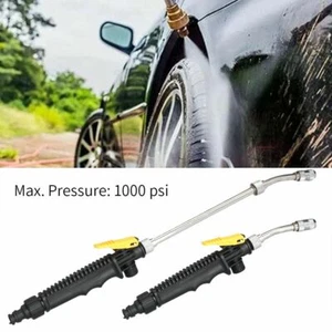 High Pressure Power Washer Water Spray Gun Nozzle Wand Attachment Hose Garden - Picture 1 of 17