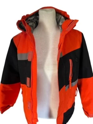 Athletech оранжевый, черный и серый с капюшоном лыж куртка, девочек M (8) - Изображение 1 из 4