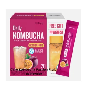 Passion Fruit Garden Kombucha Korea Tea Powder 5g x 20 Sachets - Picture 1 of 3