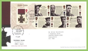 G.B. 2006 Victoria Cross m/s on Royal Mail First Day Cover, Potters Bar - Picture 1 of 1