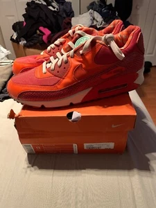 Men’s Nike Air Max 90 QK Steve Nash SZ 13 Red Orange Authen. 314864-881 New 2006 - Picture 1 of 8