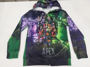NEW Kids Apex Legends Video Game All Over Print Hoodie Size Small Full Zip Top - Picture 1 of 8