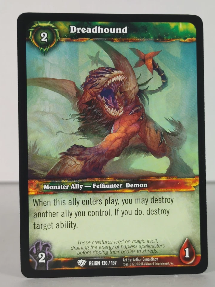 Dreadhound - Reign of FIre - singles - 130/197 - WoW TCG - common - Image 1 of 1