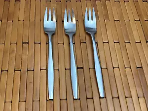 Set of 3 Stainless Salad Forks Dansk Variation V Germany 6 1/2" - Picture 1 of 6